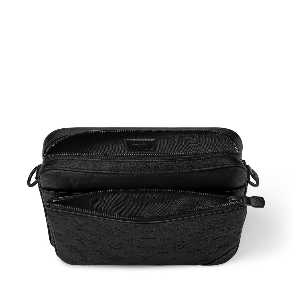 LOIUS VUITTON TRIO MESSANGER BAG MONOGRAM SHADOW BLACK